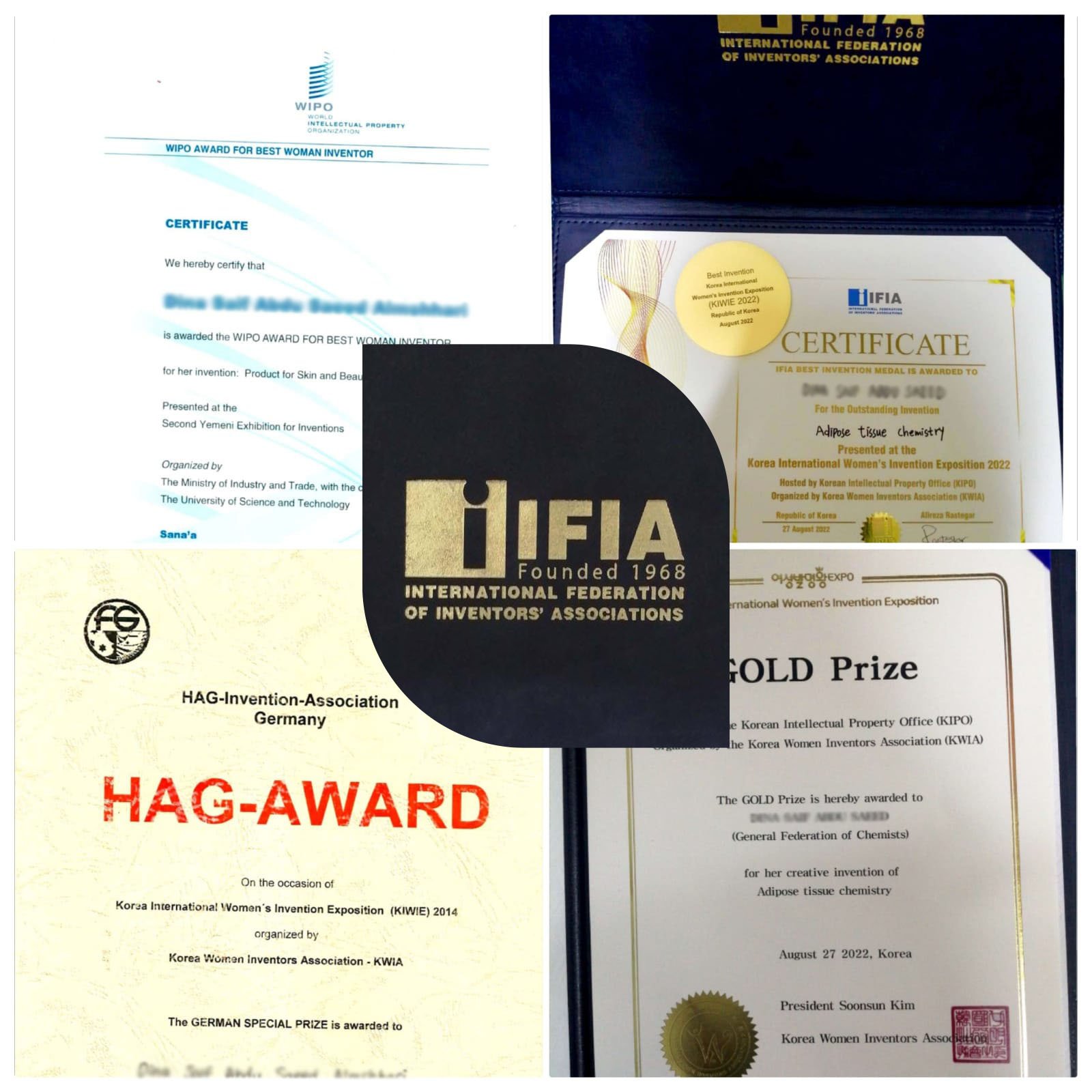 IFIA PRIZE 2022 For Best Inventoin